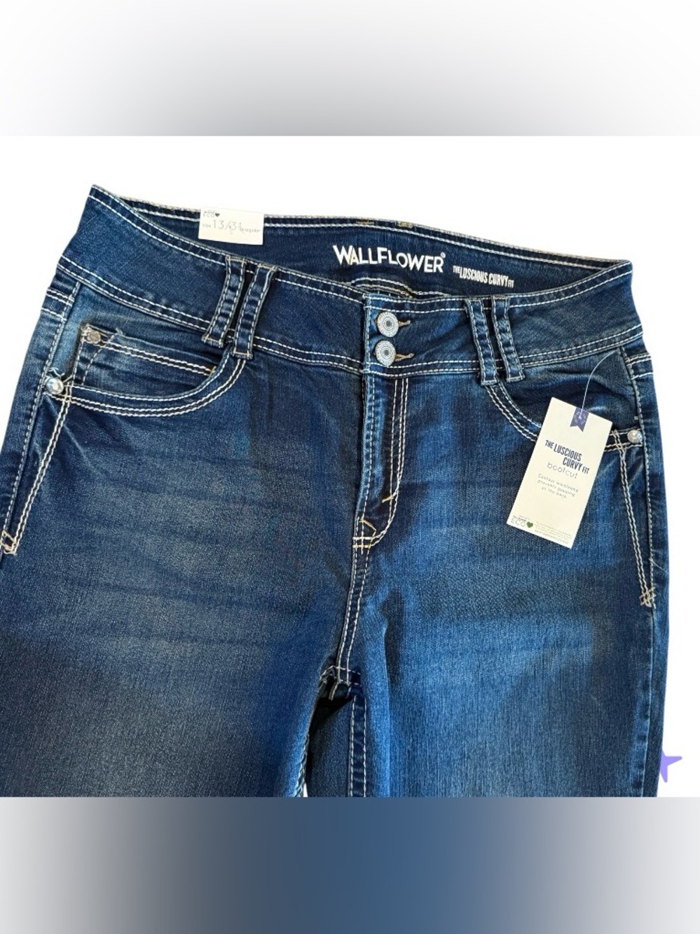 WallFlower Curvy Bootcut Jeans 13/31 NWT Western - Picture 3 of 13